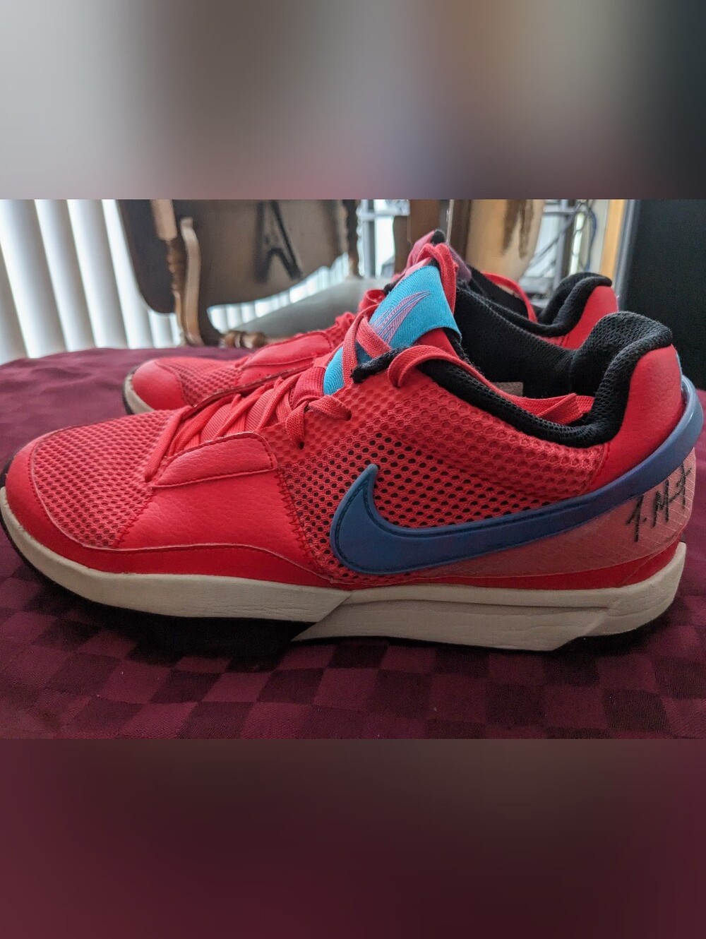 Nike JA 1 Fuel Ember Glow Size 10 Basketball Sneakers